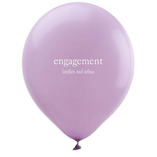 Big Word Engagement Latex Balloons